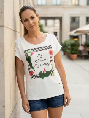 Dámske tričko s krátkym rukávom KIXMI JENNY BIELA