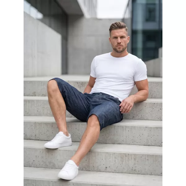  Pánske šortky SAM 73 MS 736 TMAVÝ DENIM 