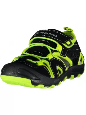 Detské sandále ALPINE PRO FLAVIO KBTR223 ČIERNA/ZELENÁ