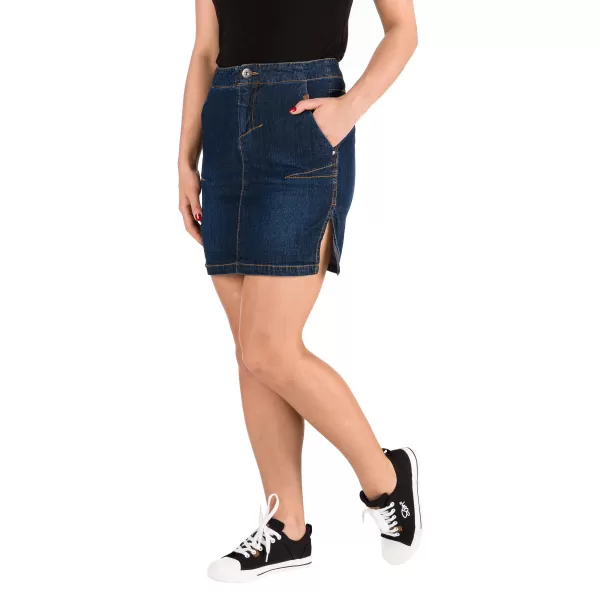  Dámska sukňa SAM 73 WZ 765 TMAVÝ DENIM 