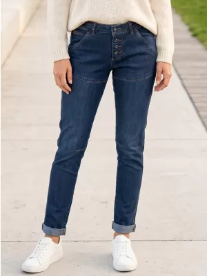 Dámske nohavice SAM 73 WK 753 TMAVÝ DENIM