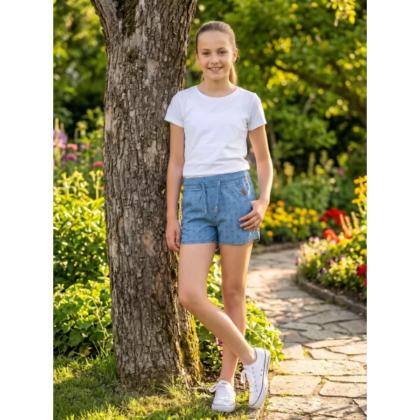 Dievčenské šortky SAM 73 GS 525 SVETLÝ DENIM 