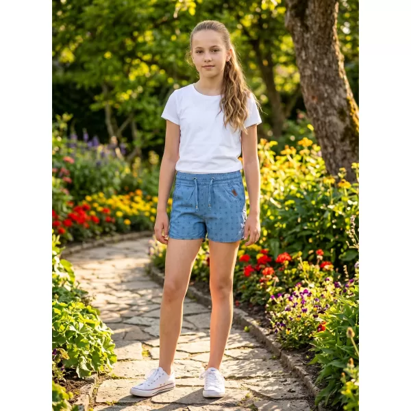  Dievčenské šortky SAM 73 GS 525 SVETLÝ DENIM 