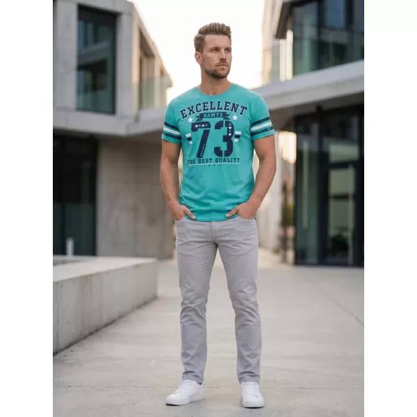  Pánske tričko s krátkym rukávom SAM 73 MT 762 ZELENÁ NEON 