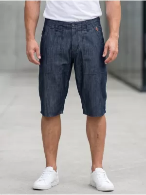 Pánske šortky SAM 73 MS 736 TMAVÝ DENIM