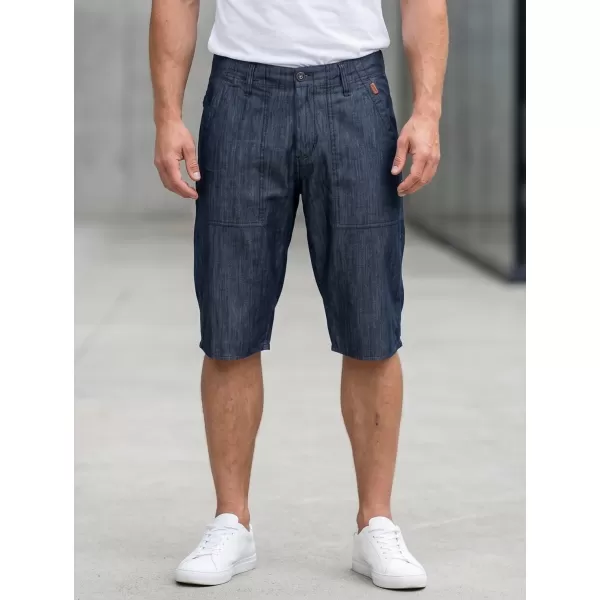  Pánske šortky SAM 73 MS 736 TMAVÝ DENIM 