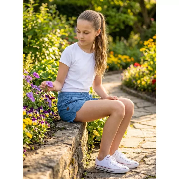  Dievčenské šortky SAM 73 GS 525 SVETLÝ DENIM 