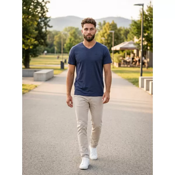  Pánske tričko s krátkym rukávom SAM 73 LADIUS MTSR524 TMAVO modrá 
