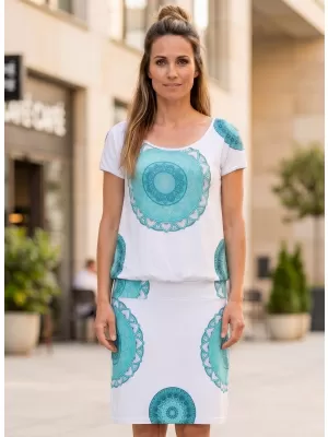 Dámske šaty SAM 73 WZ 774 ZELENÁ NEON