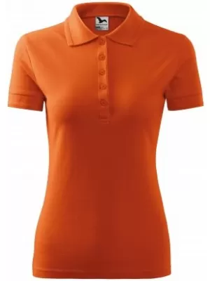 Dámske tričko s golierom MALFINI PIQUE POLO 210 ORANŽOVÁ
