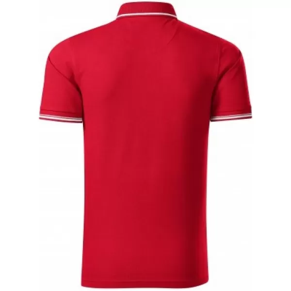  Pánske tričko s golierom MALFINI PREMIUM PERFECTION PLAIN 251 FORMULA RED 
