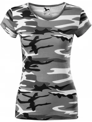 Dámske tričko MALFINI CAMO PURE 122 CAMOUFLAGE GRAY