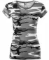 Dámske tričko MALFINI CAMO PURE 122 CAMOUFLAGE GRAY