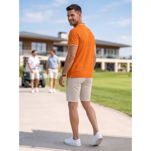  Pánske tričko s golierom MALFINI URBAN 219 ORANŽOVÁ 