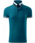 Pánske tričko s golierom MALFINI PREMIUM COLLAR UP 256 PETROLEJOVÁ