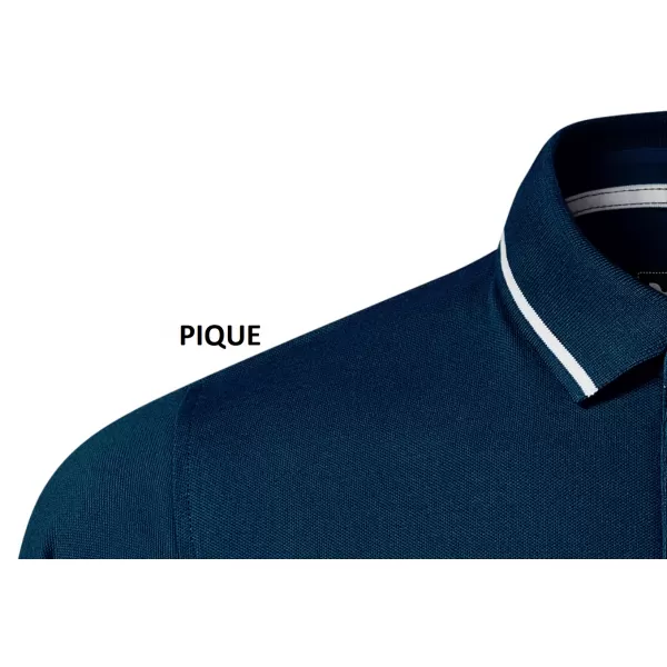  Pánske tričko s golierom MALFINI PREMIUM PERFECTION PLAIN 251 NÁMORNÁ MODRÁ 