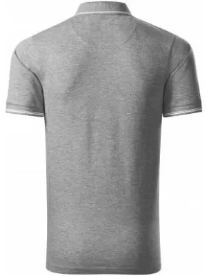 Pánske tričko s golierom MALFINI PREMIUM PERFECTION PLAIN 251 TMAVO ŠEDÝ MELÍR