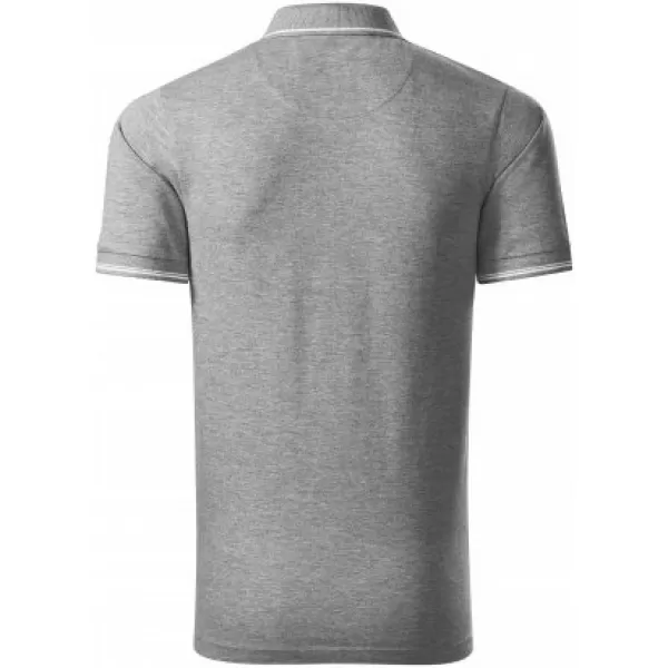  Pánske tričko s golierom MALFINI PREMIUM PERFECTION PLAIN 251 TMAVO ŠEDÝ MELÍR 