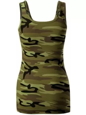 Dámske tielko MALFINI TRIUMPH 136 CAMOUFLAGE GREEN