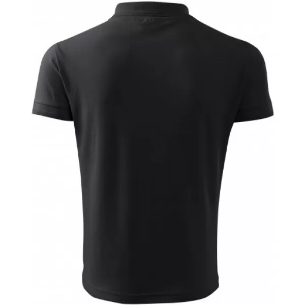  Pánske tričko s golierom MALFINI PIQUE POLO 203 EBONY GRAY 