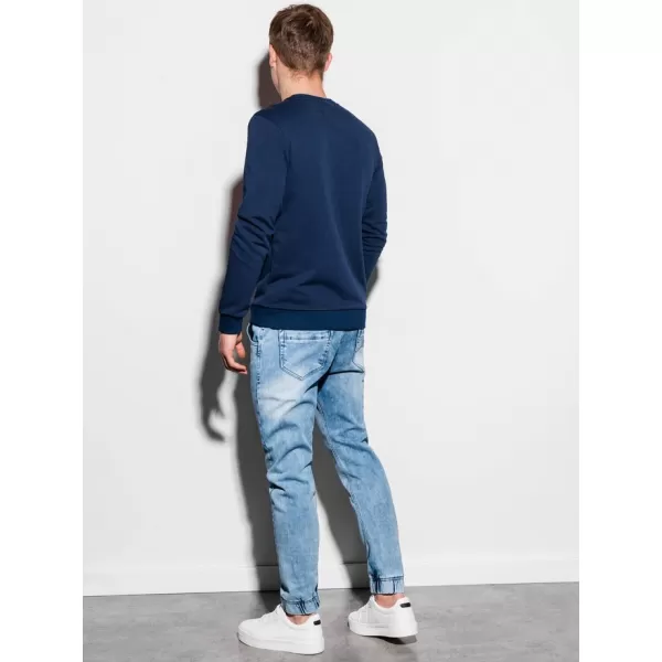  Pánska mikina OMBRE AB1045 NAVY 