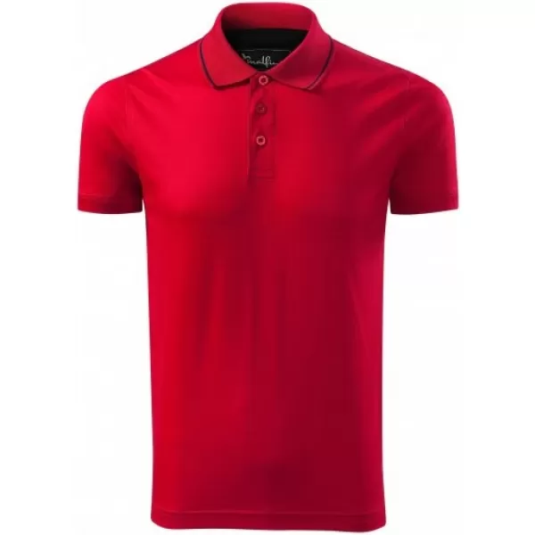  Pánske tričko s golierom MALFINI PREMIUM GRAND 259 FORMULA RED 