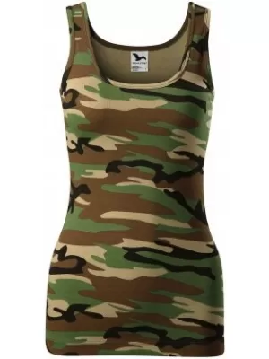 Dámske tielko MALFINI TRIUMPH 136 CAMOUFLAGE BROWN