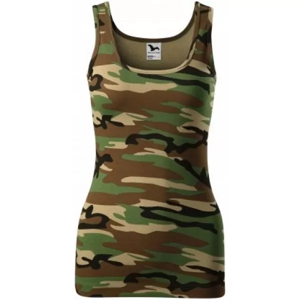  Dámske tielko MALFINI TRIUMPH 136 CAMOUFLAGE BROWN 