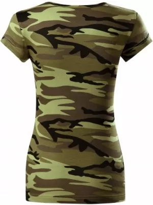 Dámske tričko MALFINI CAMO PURE 122 CAMOUFLAGE GREEN