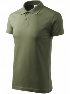 Pánske tričko s golierom MALFINI SINGLE J. 202 KHAKI