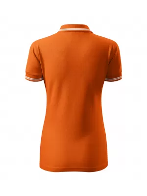 Dámske tričko s golierom MALFINI URBAN 220 ORANŽOVÁ