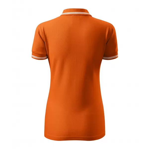 Dámske tričko s golierom MALFINI URBAN 220 ORANŽOVÁ 