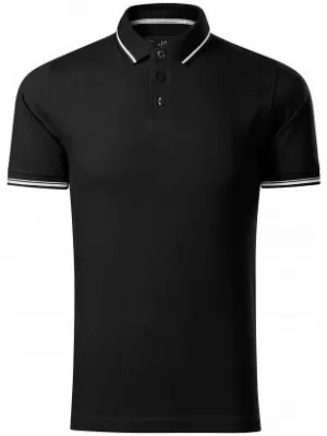 Pánske tričko s golierom MALFINI PREMIUM PERFECTION PLAIN 251 ČIERNA