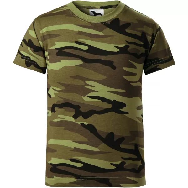  Detské tričko MALFINI CAMOUFLAGE 149 CAMOUFLAGE GREEN 