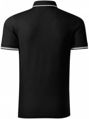 Pánske tričko s golierom MALFINI PREMIUM PERFECTION PLAIN 251 ČIERNA