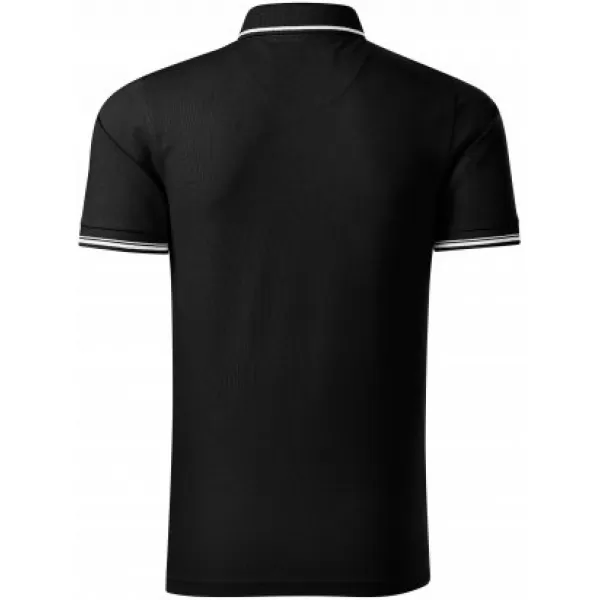  Pánske tričko s golierom MALFINI PREMIUM PERFECTION PLAIN 251 ČIERNA 