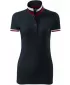 Dámske tričko s golierom MALFINI PREMIUM COLLAR UP 257 DARK NAVY