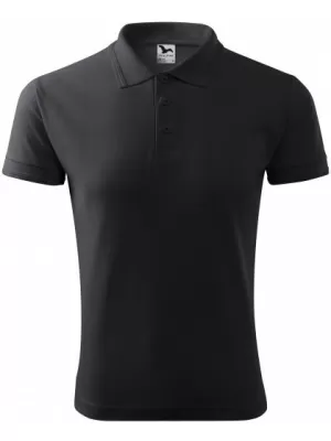 Pánske tričko s golierom MALFINI PIQUE POLO 203 EBONY GRAY