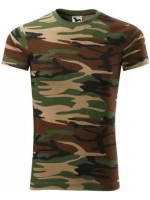 Pánske tričko MALFINI CAMOUFLAGE 144 CAMOUFLAGE BROWN