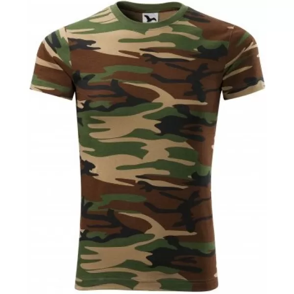  Pánske tričko MALFINI CAMOUFLAGE 144 CAMOUFLAGE BROWN 