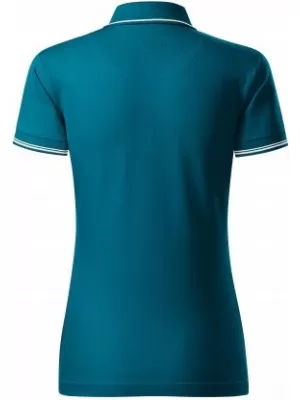 Dámske tričko s golierom MALFINI PREMIUM PERFECTION PLAIN 253 PETROLEJOVÁ