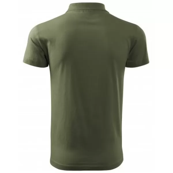  Pánske tričko s golierom MALFINI SINGLE J. 202 KHAKI 