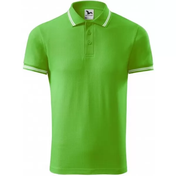  Pánske tričko s golierom MALFINI URBAN 219 APPLE GREEN 