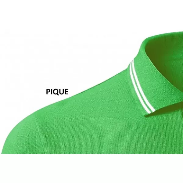  Dámske tričko s golierom MALFINI URBAN 220 APPLE GREEN 