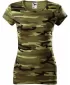 Dámske tričko MALFINI CAMO PURE 122 CAMOUFLAGE GREEN