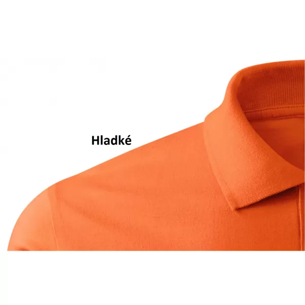  Pánske tričko s golierom MALFINI SINGLE J. 202 ORANŽOVÁ 