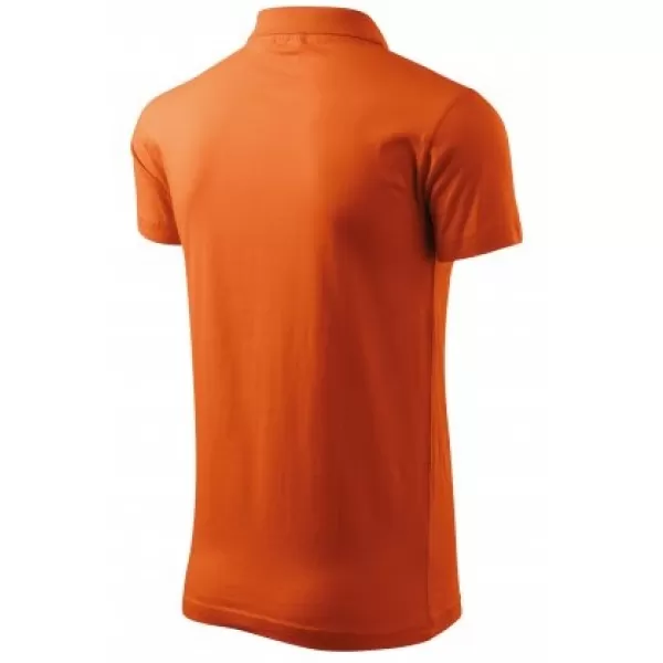  Pánske tričko s golierom MALFINI SINGLE J. 202 ORANŽOVÁ 