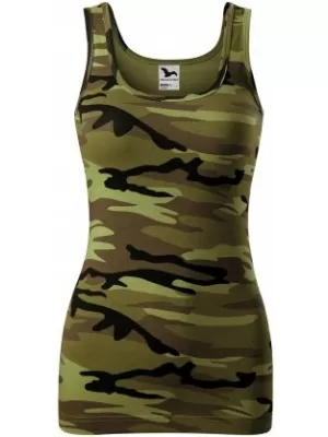 Dámske tielko MALFINI TRIUMPH 136 CAMOUFLAGE GREEN
