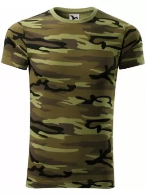 Pánske tričko MALFINI CAMOUFLAGE 144 CAMOUFLAGE GREEN