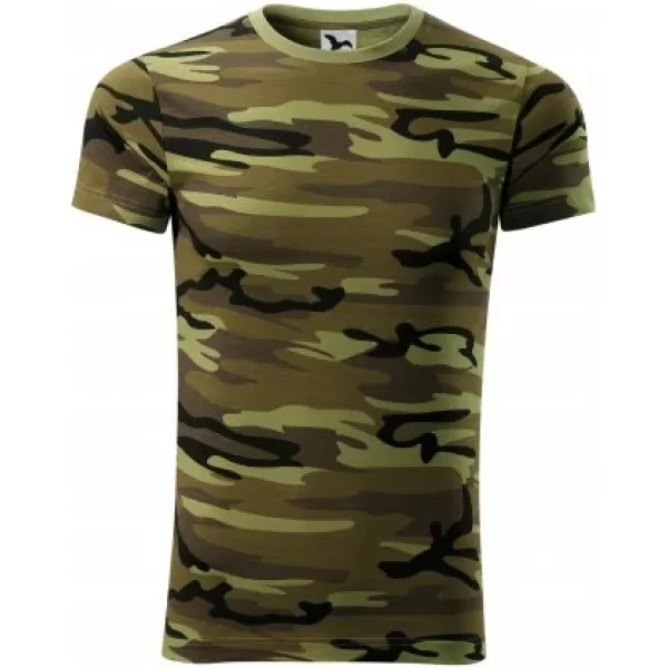  Pánske tričko MALFINI CAMOUFLAGE 144 CAMOUFLAGE GREEN 